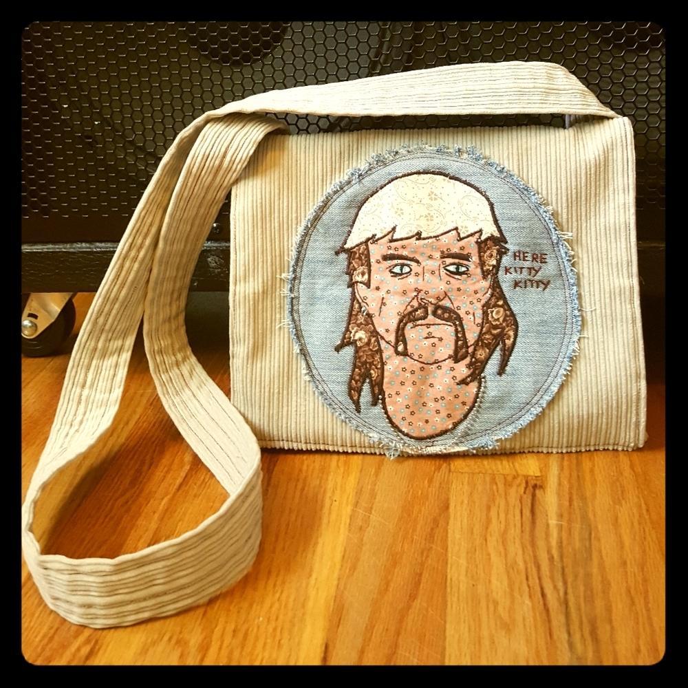 Calico Joe Exotic tiger eyes bag. ONE OF A KIND!